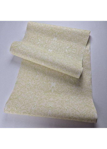 Обои винил на флизелине 0.53 × 10.05 м 57112, бежево-салатовые для спальни, гостиной, кухни MARBURG (368895705)