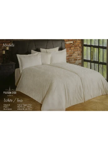 Постельное белье Жаккард Maison Dor MIRABELLA CREAM Кремовый Евро 50x70 см Maison D'or (362270993)