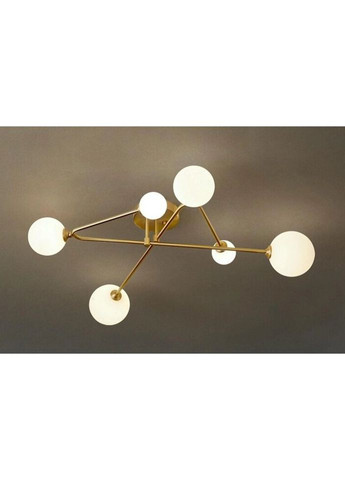 Стельова люстра на 6 лампочок 26791 Латунь 25х80х80 см. Sunnysky (335975334)