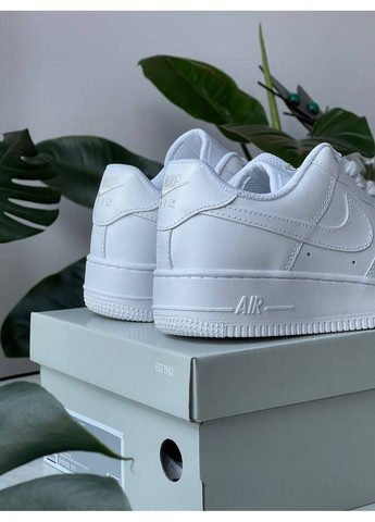 Кросівки жіночі і чоловічі Nike Air Force 1 '07 Premium white | Найк Аір Форс 1 Преміум білі No Brand білі демісезони (352474040)
