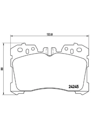 Тормозные колодки дисковые P83 075 Brembo (390293364)