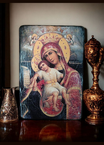 Панно-ікона Божа Матір Handmade (282957152)