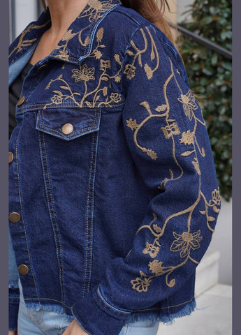 Джинсова вишита куртка Лана ESQ 7078 (333615527)