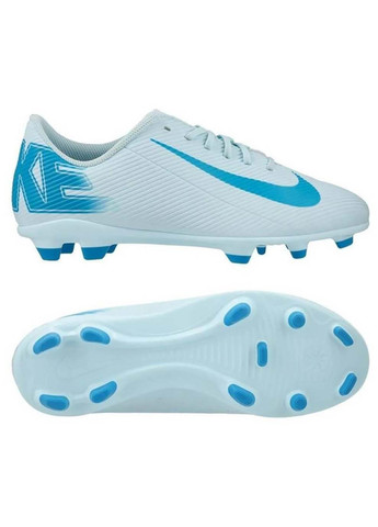 Бутси JR VAPOR 16 CLUB FG/MG білий, блакитний Діт Nike (367187837)