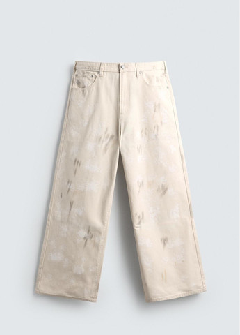 Комбинированные повседневный демисезонные брюки Zara