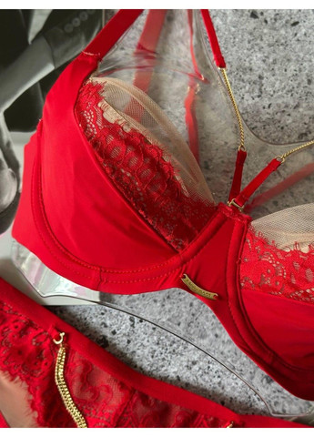 Красный комплект нижнего белья красный Lanny Mode