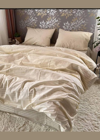 Постільна білизна Євро 200х220 наволочка 70х70 2шт Беж (П4К-Post-ukr-0029-03-01) No Brand (348095241)