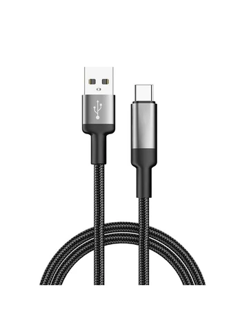Кабель USB - USB Type-C (M/M), braided wire, 6А, 2 м, Чорний (CW-CBUC097-BK) Colorway (394763393)