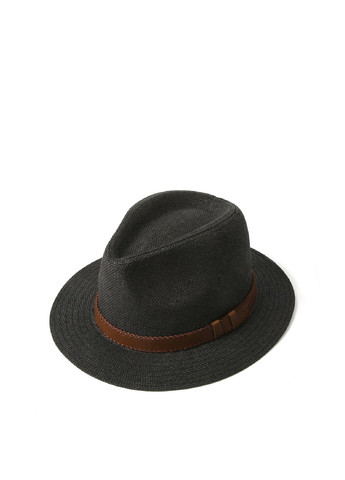 Шляпа федора женская бумага черная BATTY LuckyLOOK 817-655 (289478332)