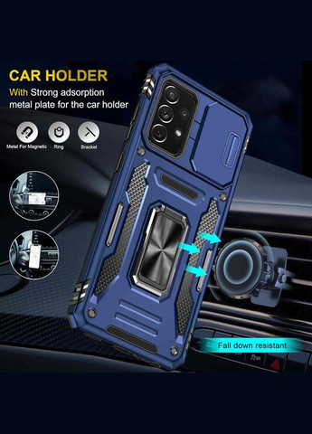 Ударостійкий чохол Camshield Army Ring для Samsung Galaxy A33 5G Navy Blue No Brand (344465082)