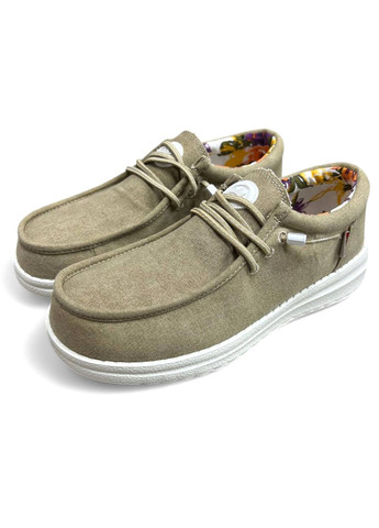 Бежевые демисезонные мокасини Wollen