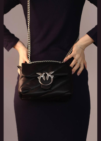 Жіноча сумка Pinko Love Big Puff small black, женская сумка, Пінко чорного кольору No Brand (307925720)