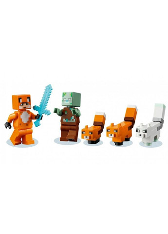 Конструктор Minecraft Лиса хатина 193 деталі (21178) Lego (281425719)