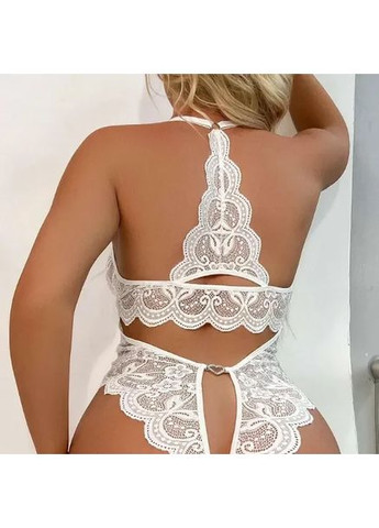 Кружевный боди из спандекса с доступом. Кружевной боди с декольте на бретелях China (360864462)