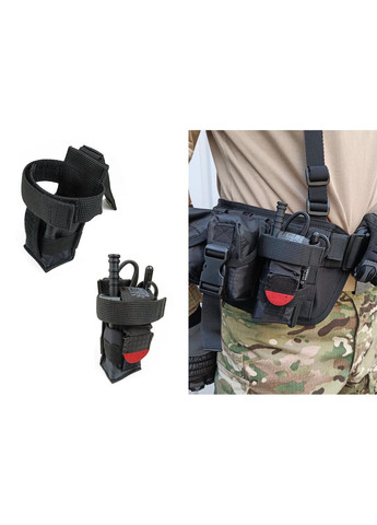 Підсумок під турникет чорний (MOLLE, CAT, підсумок на розгрузку, жилет, РПС) EasyFit (362497626)