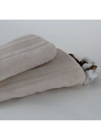 Хлопковое полотенце для тела 70*140 см, 550 г/м2 Fancy Кремовое (2567070140) ТЕП однотонный кремовый