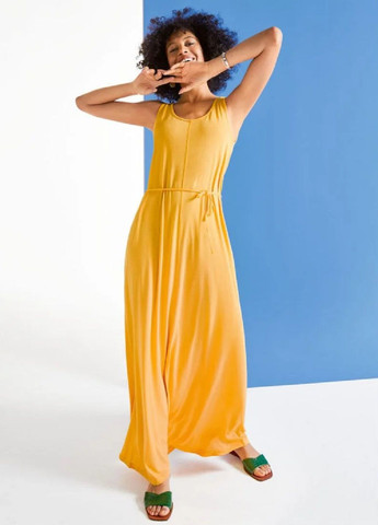 Жовтий повсякденний сукня жіноча з вікози уцінка Esmara однотонна