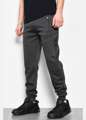 Спортивні штани чоловічі темно-сірого кольору Let's Shop (278761334)