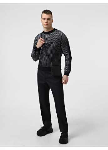 Черные демисезонные брюки Emporio Armani