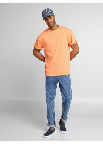 Помаранчева футболка basic,яскраво-помаранчевий, Kiabi