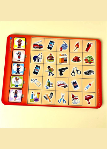 Деревянный пазл-вкладыш "Ассоциации-профессии" (ПСД073) PSD073 Ubumblebees (315023340)