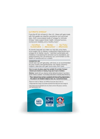 Ultimate Omega Fish Gels - 60 softgels Nordic Naturals (369397754)