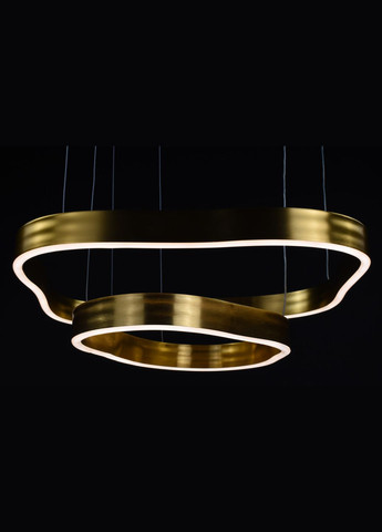 Люстра светодиодная подвесная LED светильник для квартиры на потолок лэд 28142 Золото 15-170х53х56 см. Sunnysky (364498894)