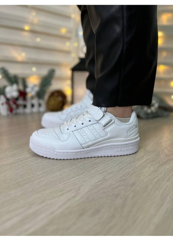 КРОСІВКИ ЖІНОЧІ ADIDAS FORUM FULL WHITE АДІДАС ФОРУМ No Brand білі демісезони (367175056)