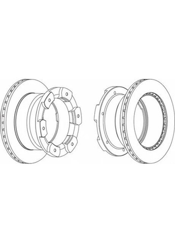 ДИСК тормозной задней IVECO DAILY III (65*) 3.0 06- FCR332A Ferodo (368532747)