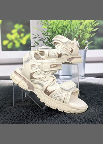 Бежевые босоножки сандалии детские для девочки Jong Golf