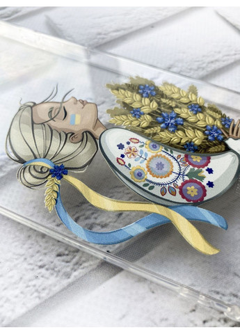 Чехол с утолщёнными углами на Samsung Galaxy A72 патриотический дизайн Украинка с колосками принт 173 Creative (359500760)