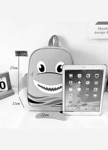 Детский рюкзак С 54872 Акула Оранжевый No Brand (327216466)