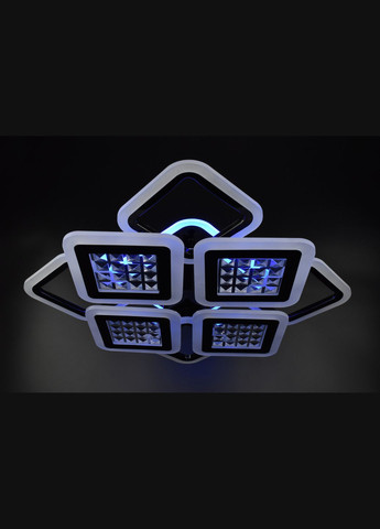 Люстра світлодіодна стельова LED світильник для квартири на стелю лед з пультом 26121 Чорний 11х54х62 см. Sunnysky (364765871)