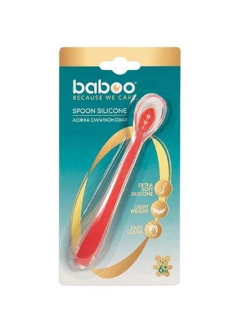 Ложка Червона від 6 місяців (5057778100024) Baboo (323239776)