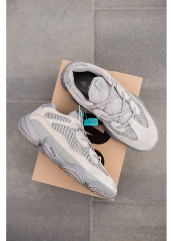 Серые демисезонные кроссовки мужские adidas yeezy boost 500 ash grey v3 адидас изи буст серые No Brand