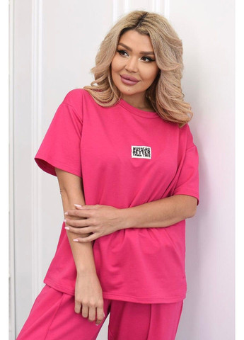 Весенне летний прогулочный костюм, с футболкой и брюками Мод ЭЛТ-8885, малина, 58-60 No Brand (355469655)