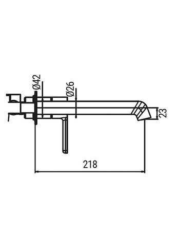 Смеситель для умывальника встраиваемый KB-16029-05 Цвет черный (KR5489) KOER (342373777)