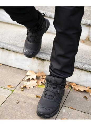 Чорні Зимовий зимові термо черевики black Salomon