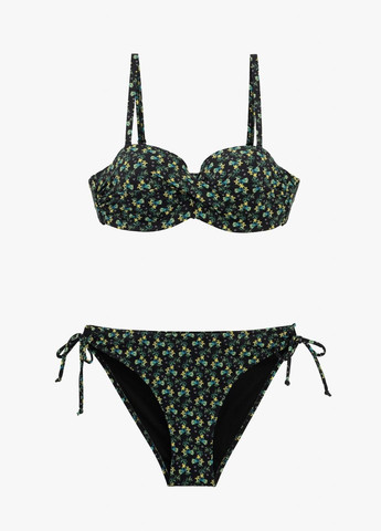 Чорний демісезонний купальник з візерунком жіночий 5606 shop (2000990918871) On me