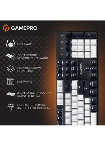 Клавіатура Genesis Metallic MK144B Outemu Red Swithes USB Black GAMEPRO (369723242)