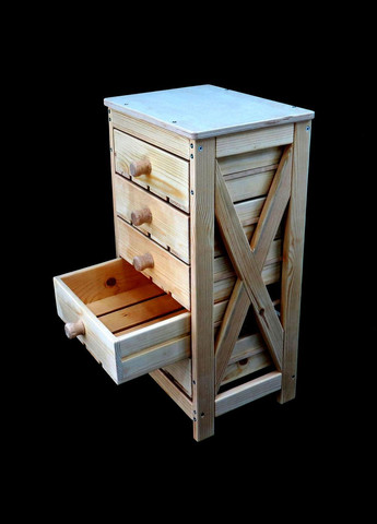 Стелаж для овочів і фруктів з дерева Догвуд бланже (ЯХТ-000101) No Brand (327844896)