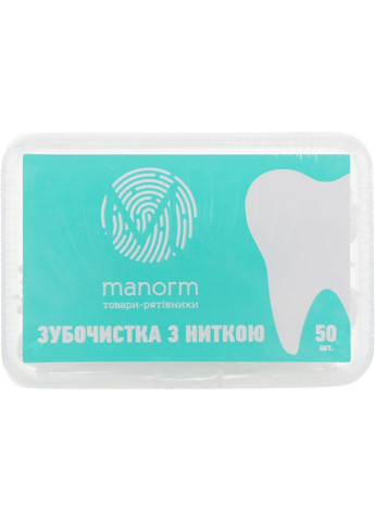Зубочистка з освіжаючою ниткою, 50шт 50шт (458387-19696) Manorm (368613580)