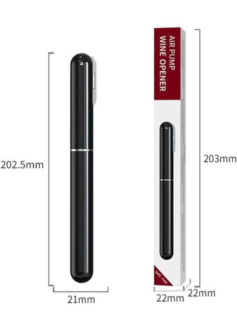 Пневматический штопор для бутылок Basimc с воздушным насосом и резаком для фольги (R051398) No Brand (349843974)