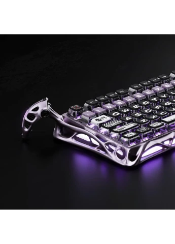 Клавіатура механічна GS_V75_PRO_PL Mercury V75 Pro 80keys, Magnetic Jade Gaming, 8K, USB-A, RGB, Iron Purple GravaStar (376533941)