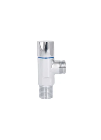 Кран угловой Standart (ручка круглая) с керам.буксой 1/2"С х 1/2"С Thermo Alliance SF342W1515 (337514986)