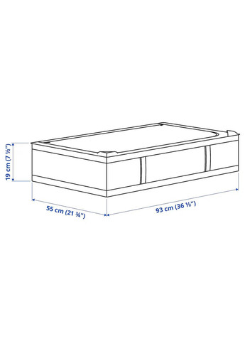 Ящик для одягу/постіль ІКЕА SKUBB 93х55х19 см (60400000) IKEA (278406948)