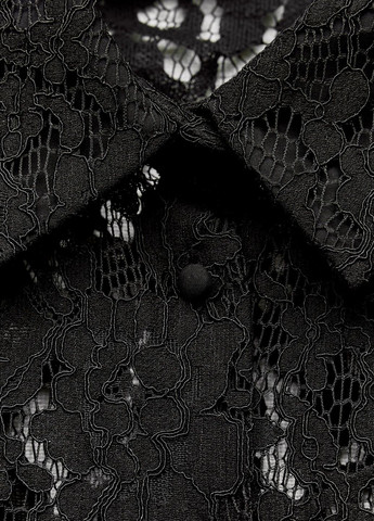 Черная повседневный рубашка с абстрактным узором Zara