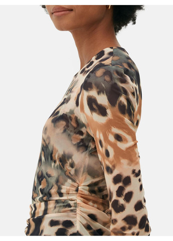 Бежева сукня демісезон,бежевий в візерунки, Primark