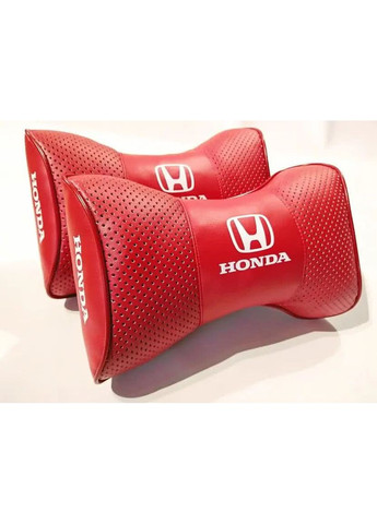 Подушка підголівник HONDA червоний 2шт No Brand (361182430)