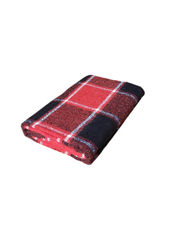 Набір Плед вовняний П7 біл-черв-чорний 140×200 см + Ліхтар-лампа LED 21см з датчиком руху Love You (369621710)